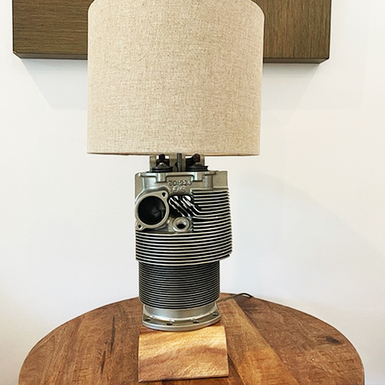 BRASS CONTINENTAL AIRCRAFT CYLINDER LAMP