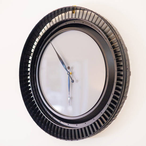 GREY ENGINE STATOR ACRYLIC CLOCK