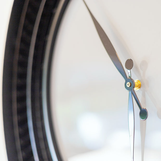 GREY ENGINE STATOR ACRYLIC CLOCK