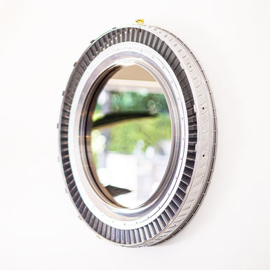 SILVER ENGINE STATOR MIRROR