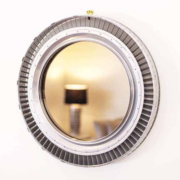 SILVER ENGINE STATOR MIRROR